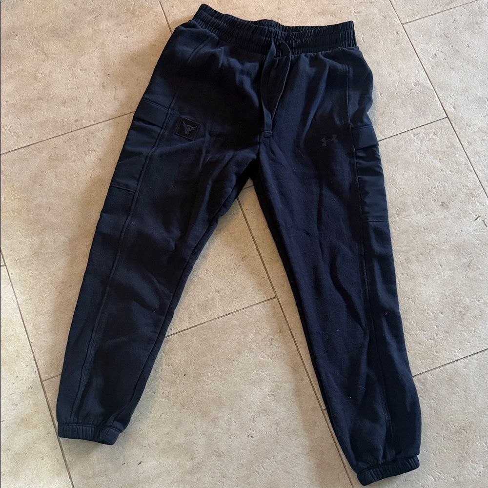 Under Armour Black Jogger Sweats - Bulls NBA Logo - Side Pockets - XXS - NWOT